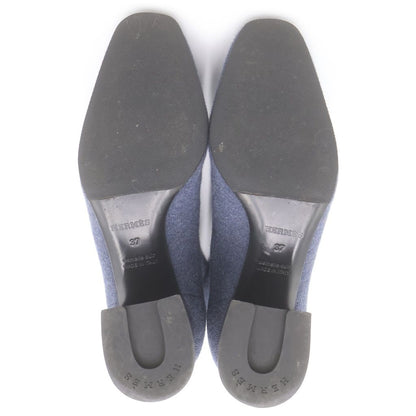 Hermes Volvert Exlibris Heels Knit Short Boots Shoes Navy Box — view 5