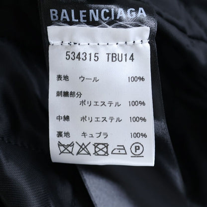 Balenciaga Fleece Track Suit Jacket Logo Struck Black — view 7