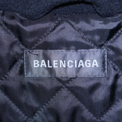 Balenciaga Fleece Track Suit Jacket Logo Struck Black — view 6