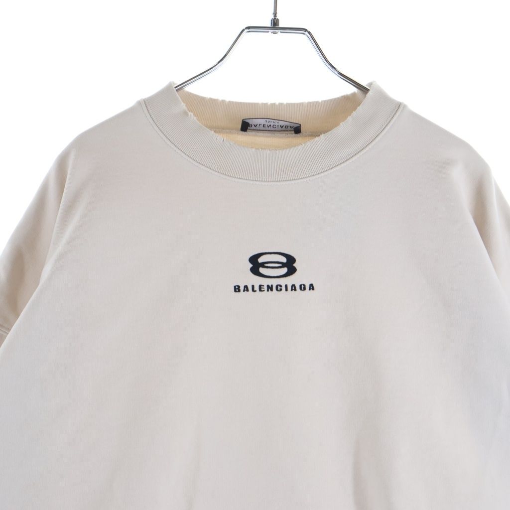 Balenciaga Unity Sports Icon Sweatshirt Logo Embroidery Distressed Crew Neck — view 3