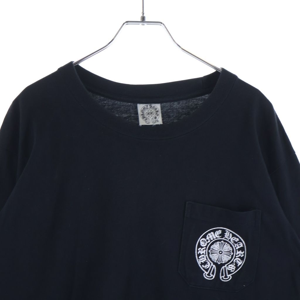 Chrome Hearts Vintage Sleeve Floral Horse Shoe Print Long T-Shirt — view 3
