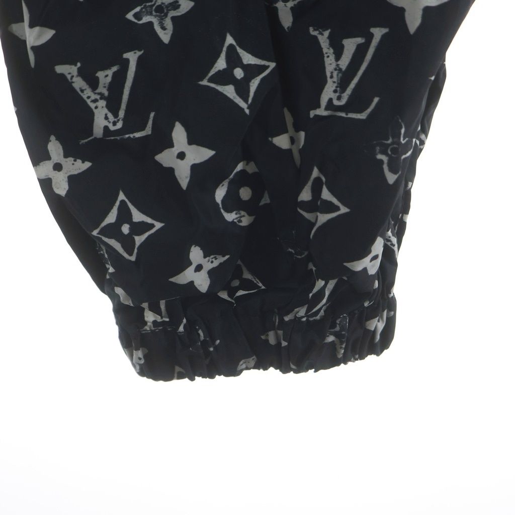 Louis Vuitton Monogram Stencil Effect Nylon Pants Black — view 5