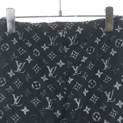 Louis Vuitton Monogram Stencil Effect Nylon Pants Black — view 3