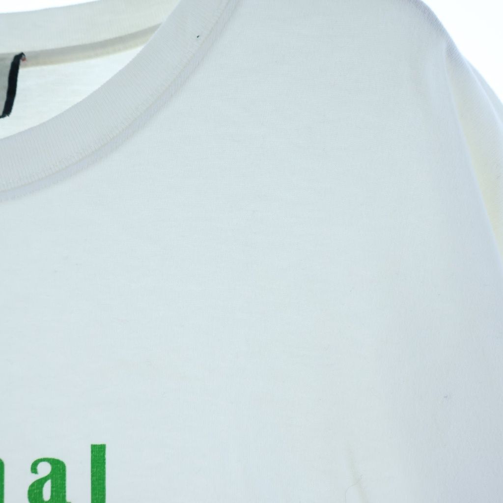 Gucci Oversize Front Print Crew Neck Short Sleeve T-Shirt Short Top White — view 4