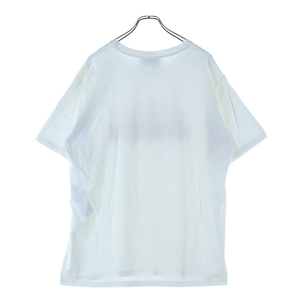 Gucci Oversize Front Print Crew Neck Short Sleeve T-Shirt Short Top White — view 2