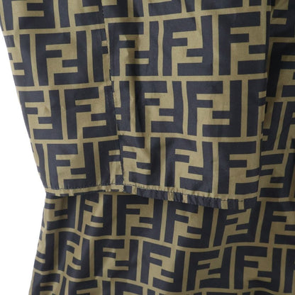 Fendi Zucca Pattern Jacket Hooded Black Brown — view 6