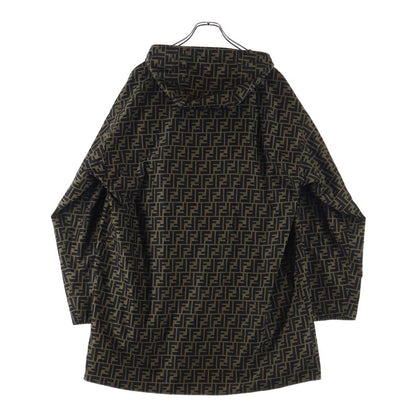 Fendi Zucca Pattern Jacket Hooded Black Brown — view 2