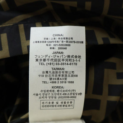 Fendi Zucca Pattern Jacket Hooded Black Brown — view 8