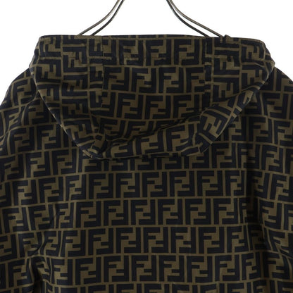 Fendi Zucca Pattern Jacket Hooded Black Brown — view 4