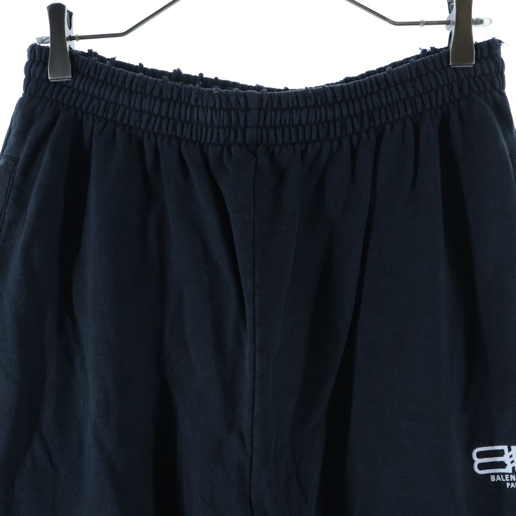 Balenciaga BB Logo Embroidery Trousers Pants BB Sweatshirt Jogger Black — view 3