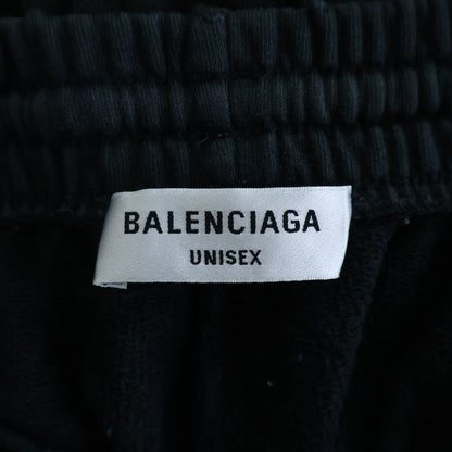 Balenciaga BB Logo Embroidery Trousers Pants BB Sweatshirt Jogger Black — view 6