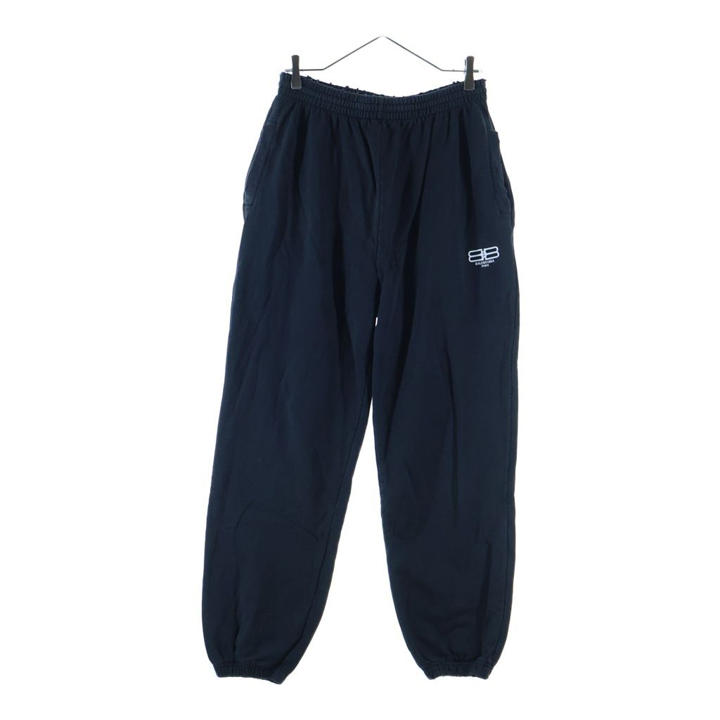 Balenciaga BB Logo Embroidery Trousers Pants BB Sweatshirt Jogger Black