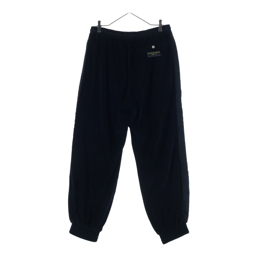 Gucci Velour Side Line Sweatshirt Jogger Pants Black — view 2