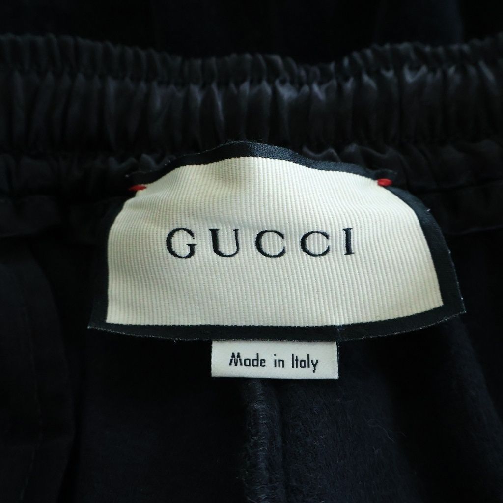 Gucci Velour Side Line Sweatshirt Jogger Pants Black — view 6