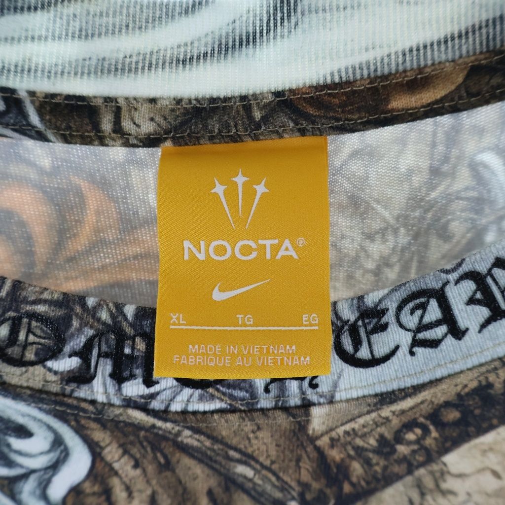 Chrome Hearts Nike Nocta Drake Crew Neck Short Sleeve T-Shirt Brown — view 7