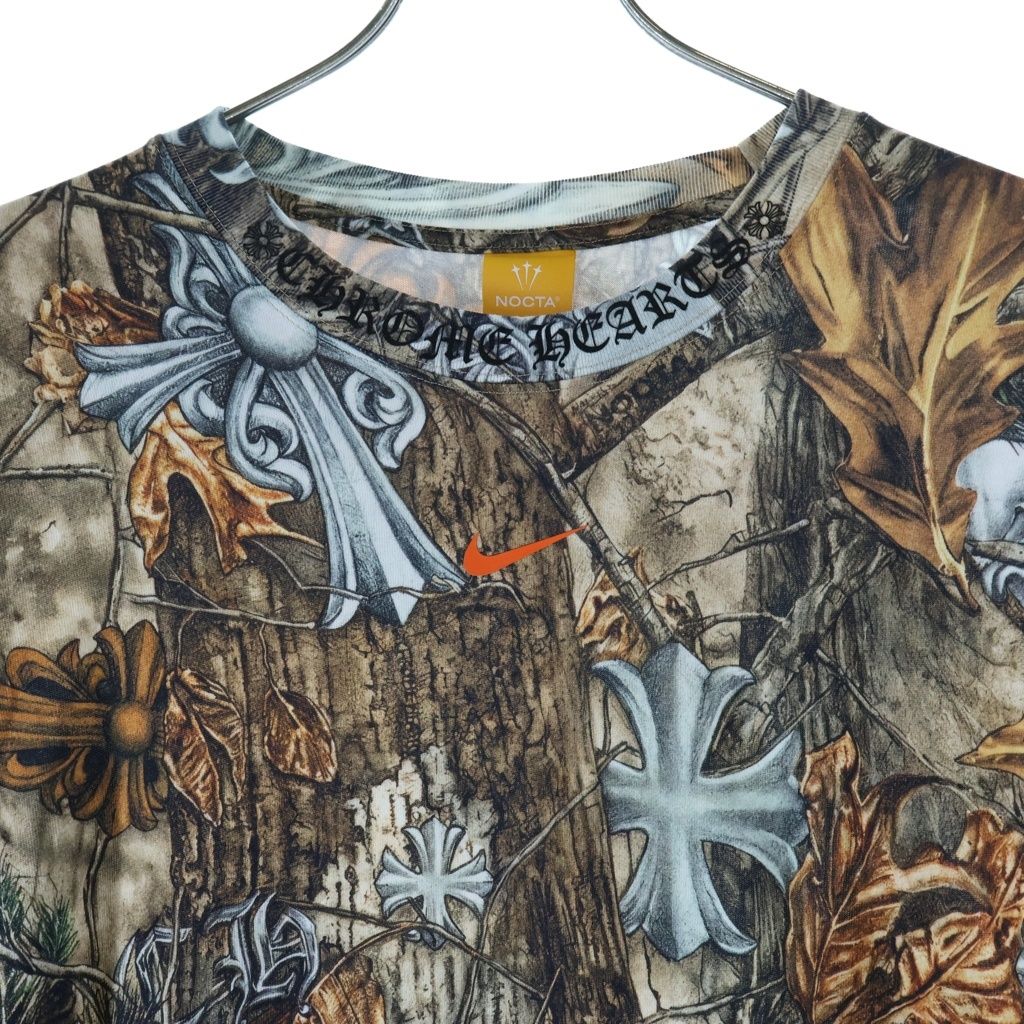 Chrome Hearts Nike Nocta Drake Crew Neck Short Sleeve T-Shirt Brown — view 3