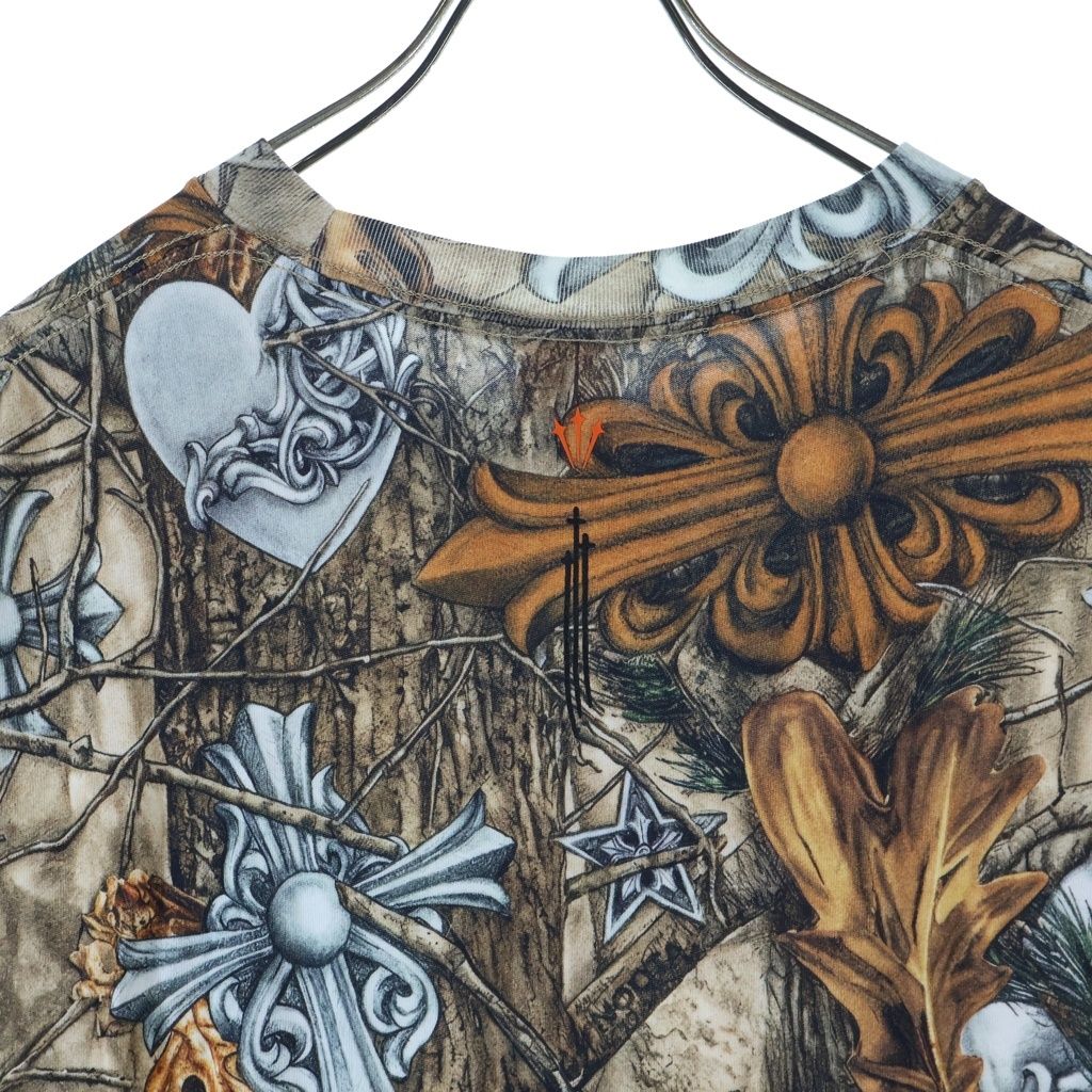 Chrome Hearts Nike Nocta Drake Crew Neck Short Sleeve T-Shirt Brown — view 4
