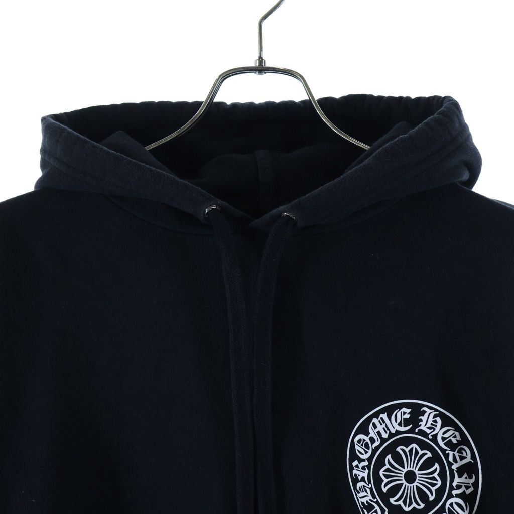 Chrome Hearts Osaka Horseshoe Hoodie Limited Sleeve Print Pullover Black — view 3