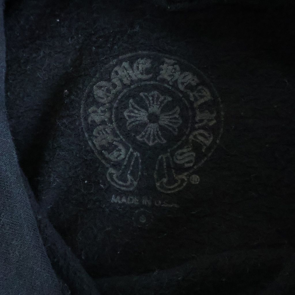 Chrome Hearts Osaka Horseshoe Hoodie Limited Sleeve Print Pullover Black — view 7