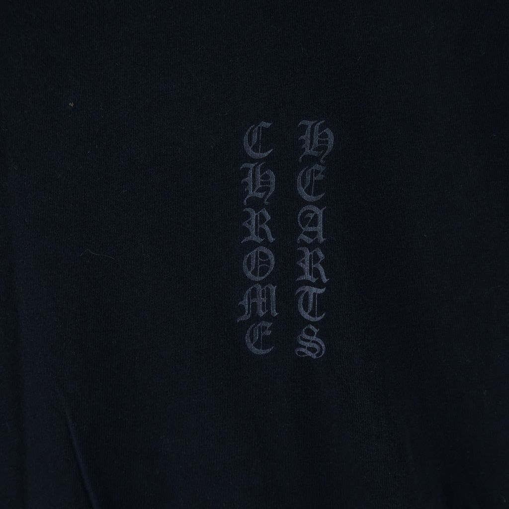 Chrome Hearts CH Plus S Tee Back CH Print Crew Neck Short Sleeve T-Shirt Black — view 4