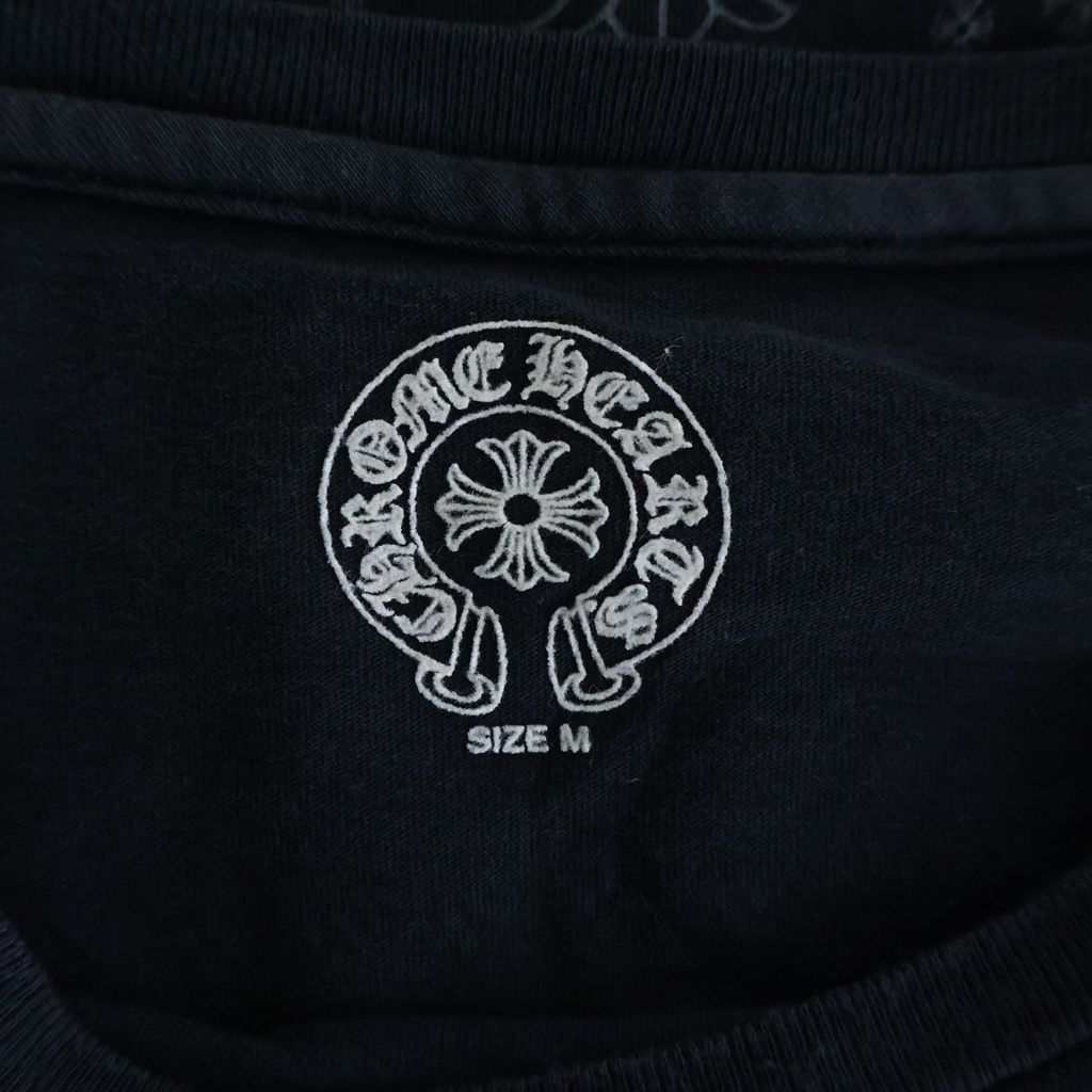 Chrome Hearts CH Plus S Tee Back CH Print Crew Neck Short Sleeve T-Shirt Black — view 6