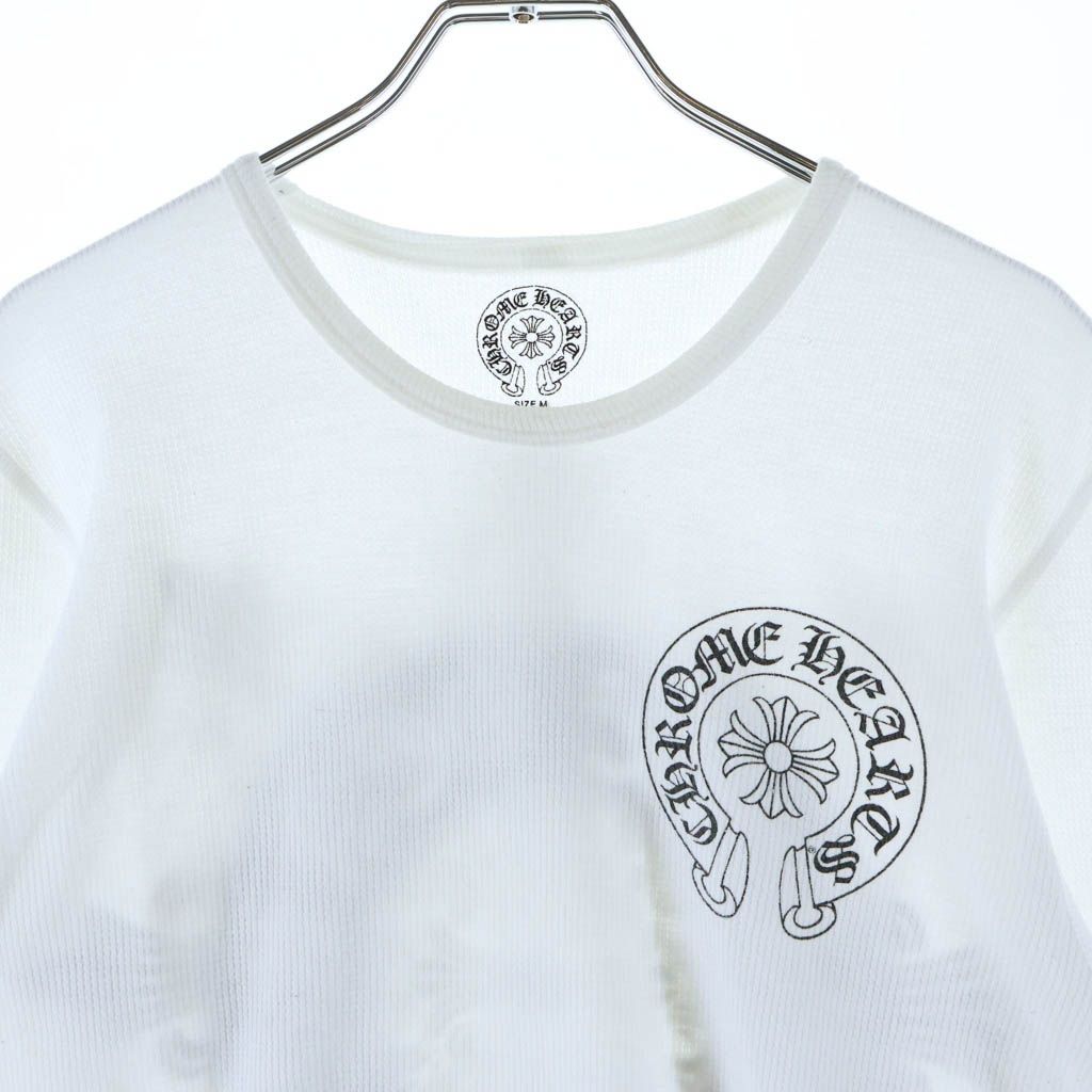 Chrome Hearts Vintage CH L S Tee Back Floral Horse Shoe Print Crew Neck Long — view 3