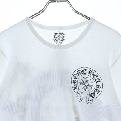 Chrome Hearts Vintage CH L S Tee Back Floral Horse Shoe Print Crew Neck Long — view 3