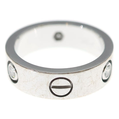 Cartier Love Ring Half Diamond White Gold — view 4