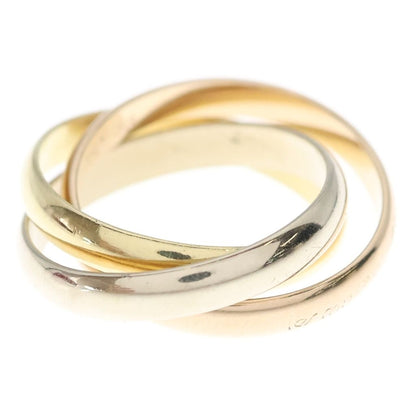 Cartier 18k Yellow Gold PG WG Trinity Ring Pink White — view 4