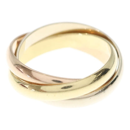Cartier 18k Yellow Gold PG WG Trinity Ring Pink White — view 3