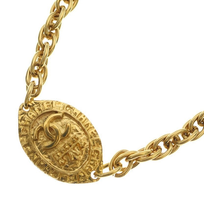 Chanel CC Logo Long Chain Pendant Gold