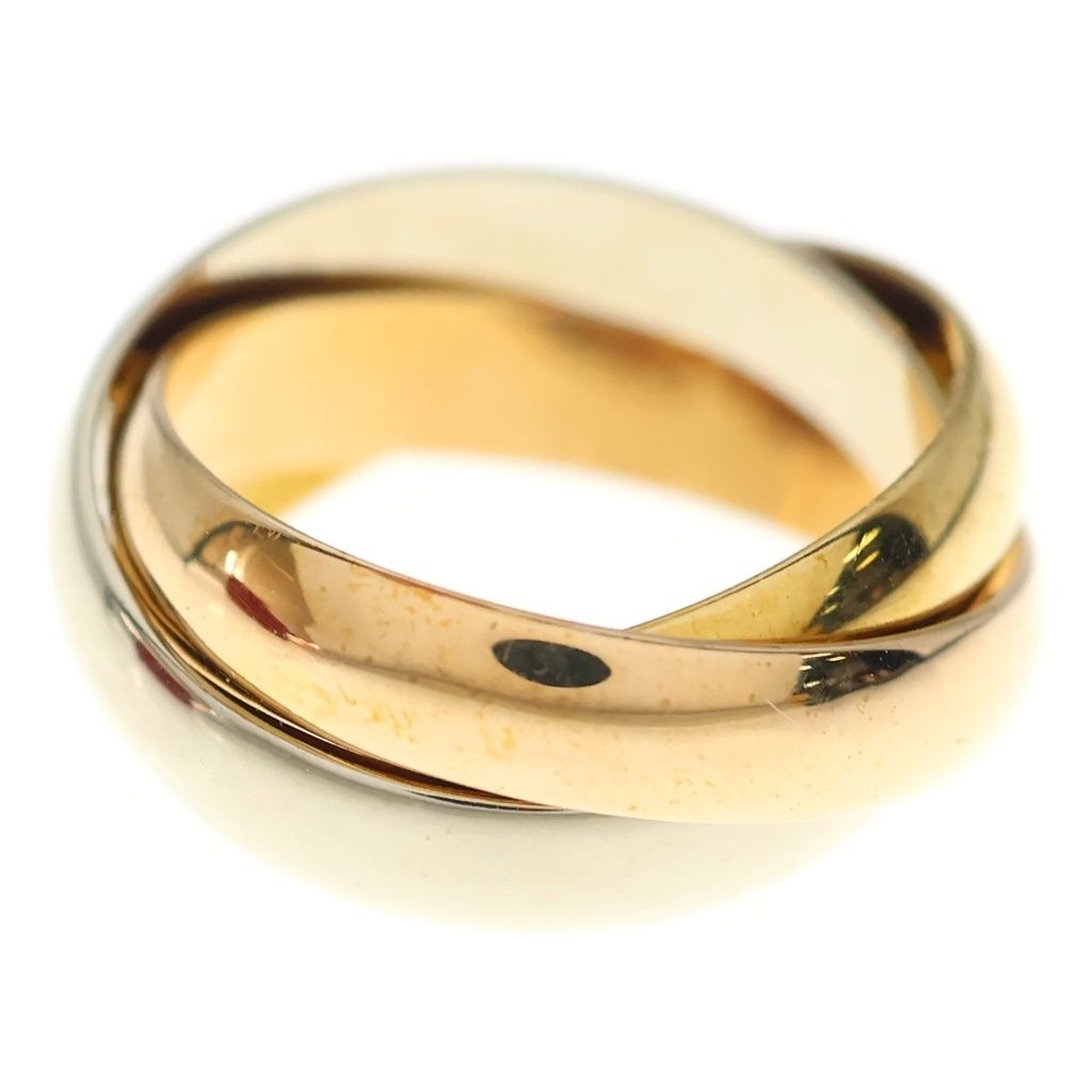 Cartier Trinity Ring 750 Pink Gold Silver — view 4