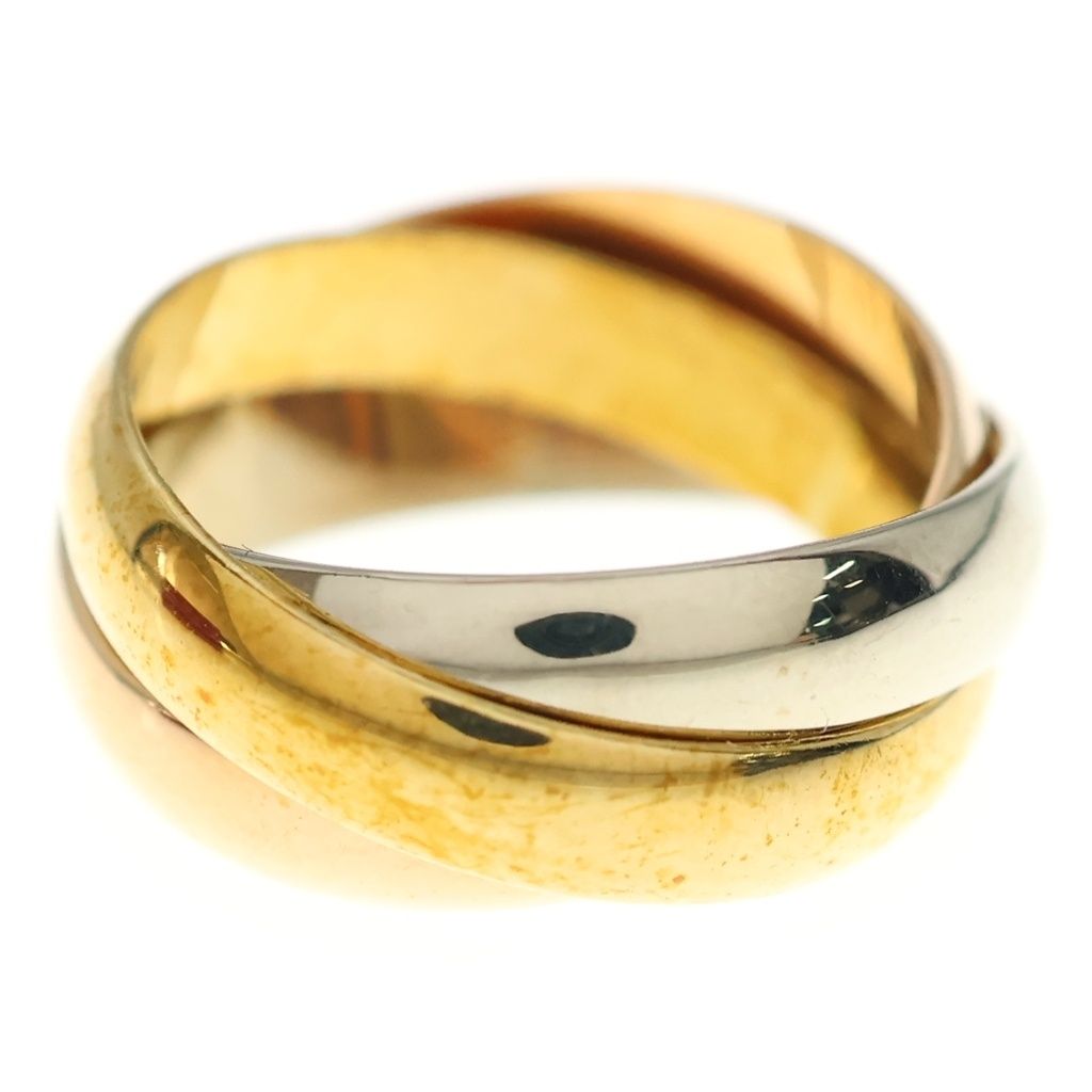Cartier Trinity Ring 750 Pink Gold Silver — view 3