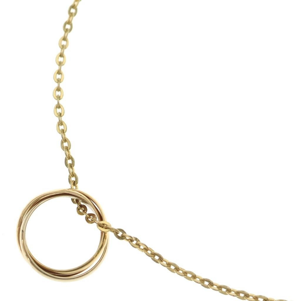 Cartier Mini Trinity Pendant Chain Gold Pink Silver