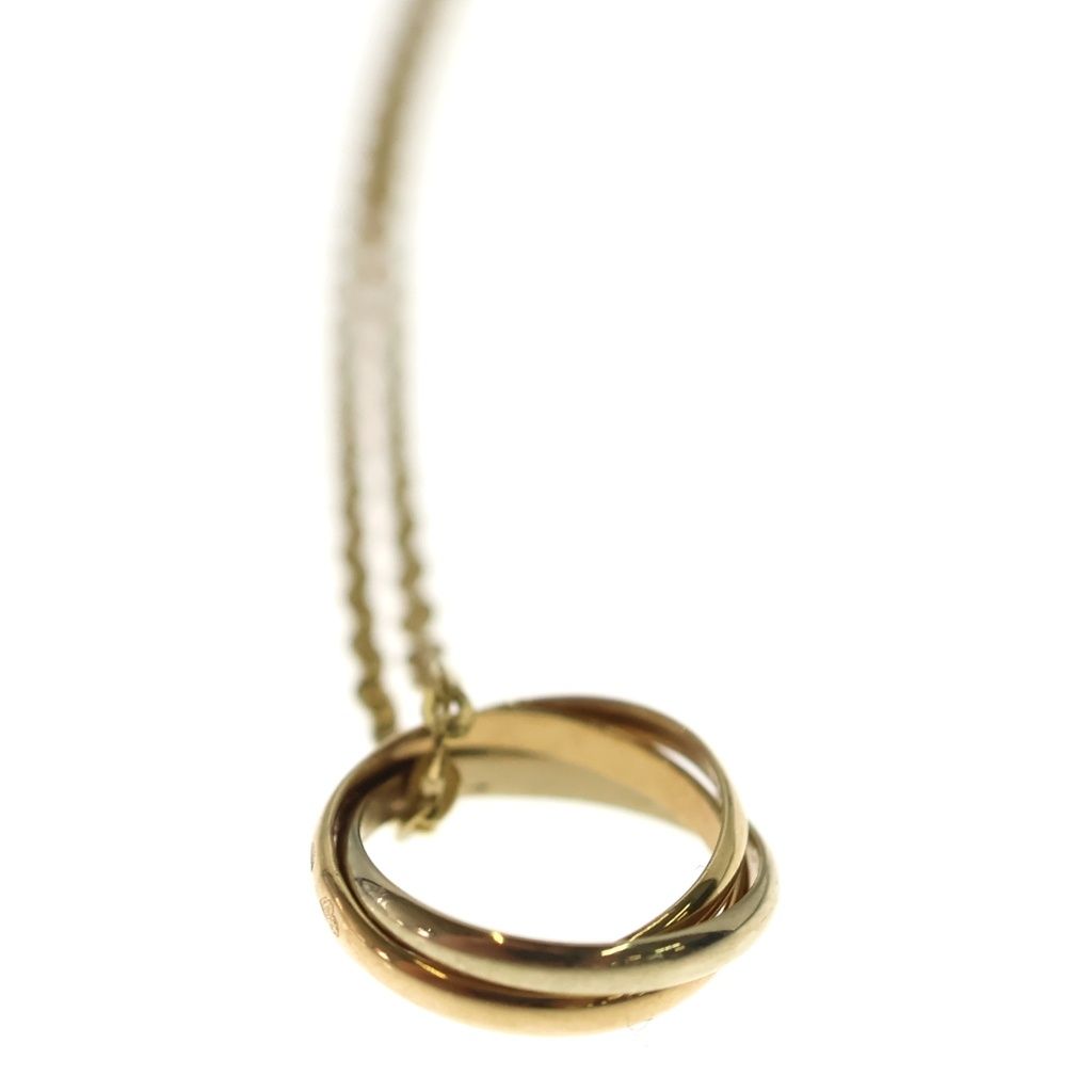 Cartier Mini Trinity Pendant Chain Gold Pink Silver — view 3
