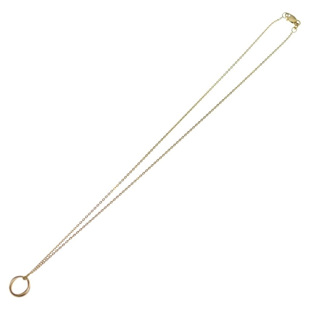 Cartier Mini Trinity Pendant Chain Gold Pink Silver — view 2