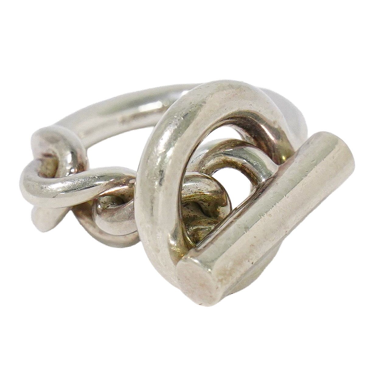 Hermes Croisette Ring 51 Silver