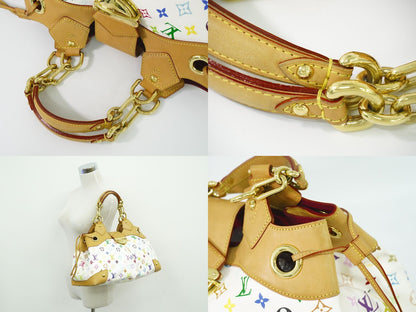 Louis Vuitton LV Ursula Monogram Multicolor Takashi Murakami Handbag Blanc — view 6