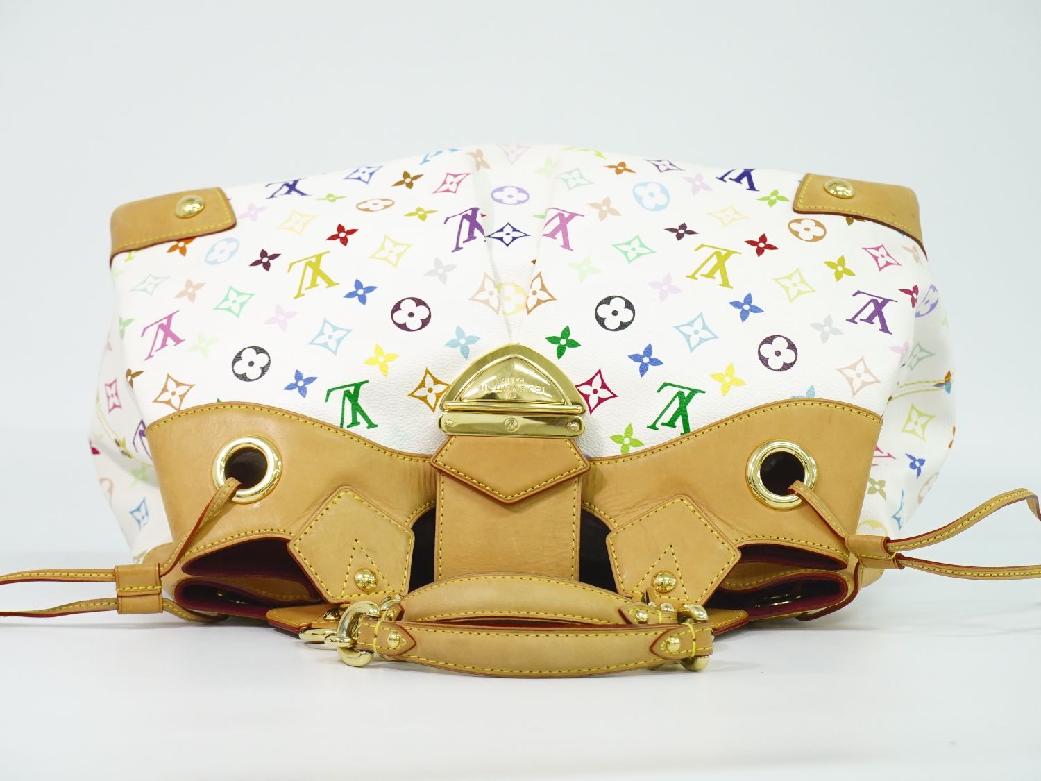 Louis Vuitton LV Ursula Monogram Multicolor Takashi Murakami Handbag Blanc — view 5