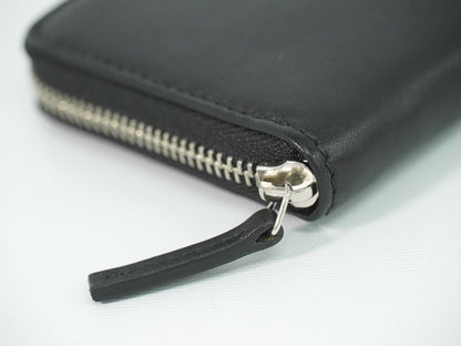Gucci Guccissima Leather Zip Around Coin Purse Black — view 6