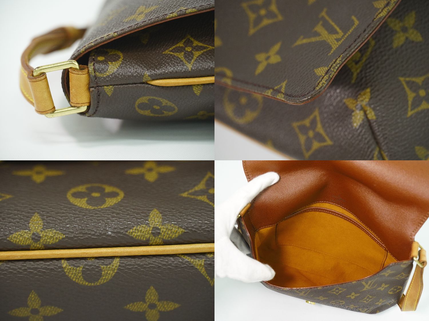 Louis Vuitton LV Musette Tango Short Monogram Shoulder Bag Brown — view 7