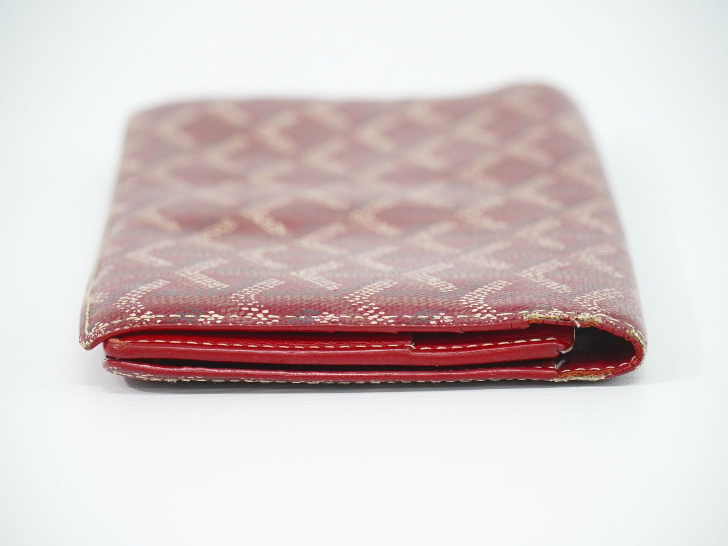 Goyard Herringbone Wallet Red Richelieu — view 4