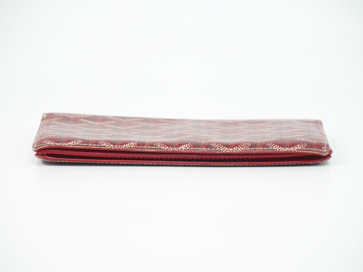 Goyard Herringbone Wallet Red Richelieu — view 3