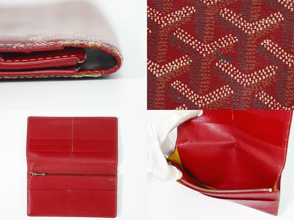 Goyard Herringbone Wallet Red Richelieu — view 8