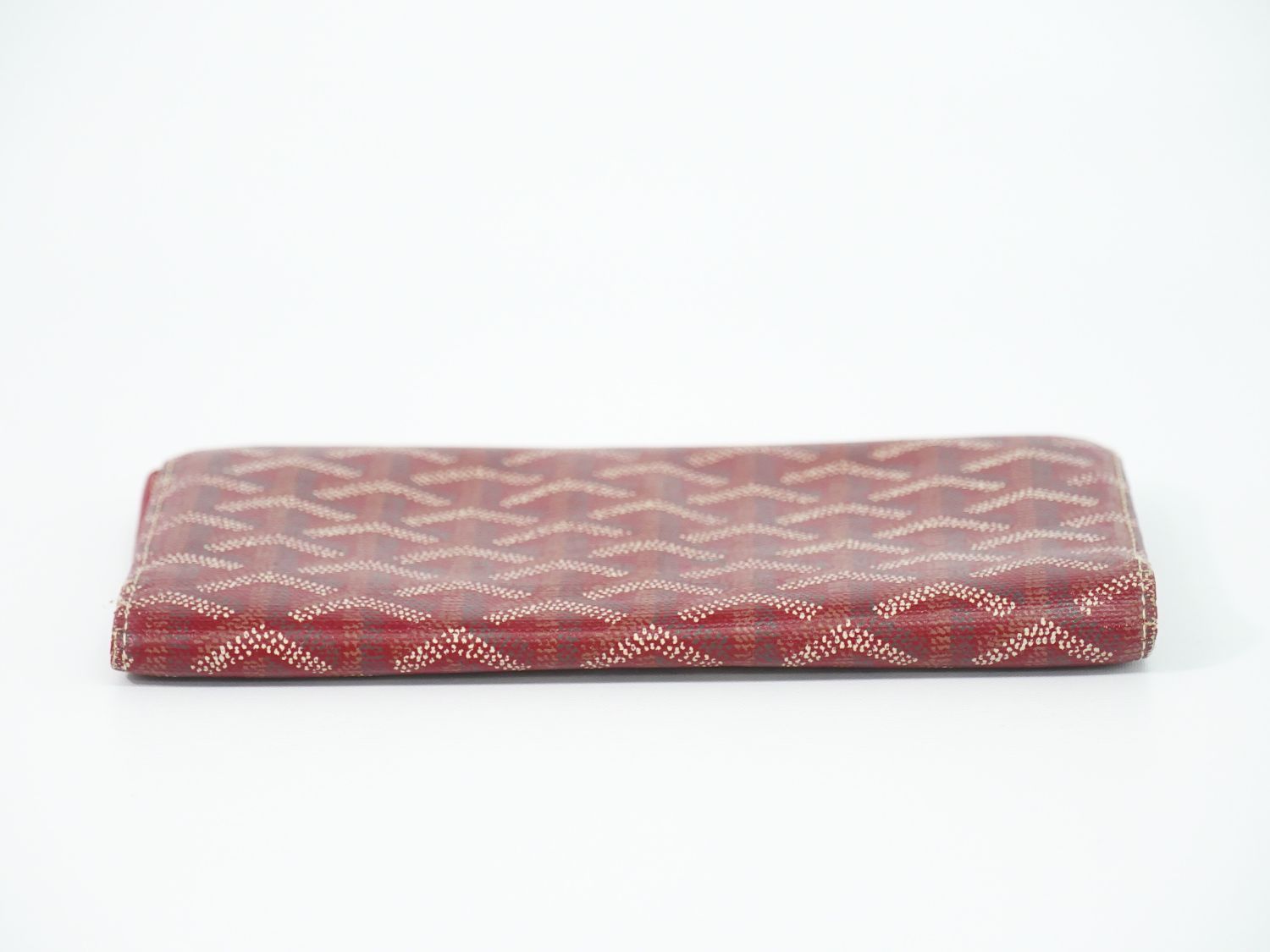 Goyard Herringbone Wallet Red Richelieu — view 5