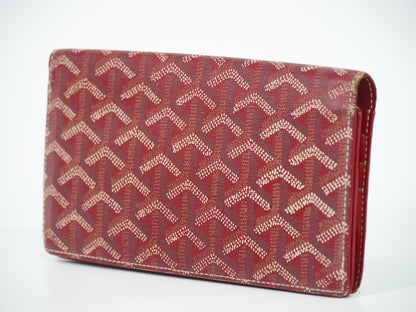 Goyard Herringbone Wallet Red Richelieu — view 2