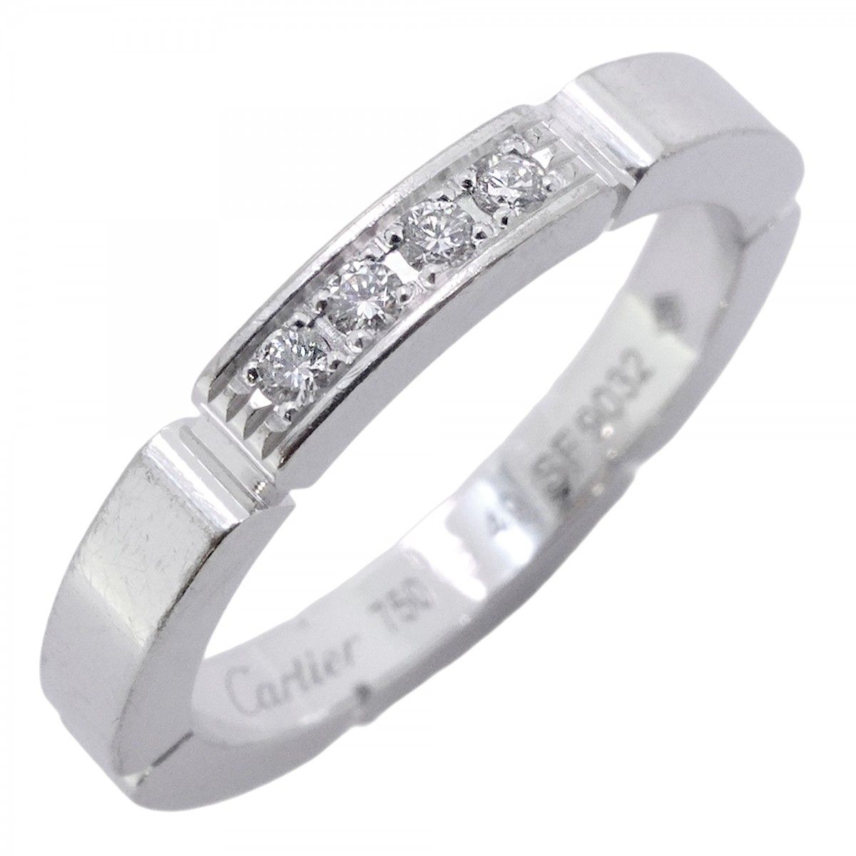 Cartier Ring Maillon Panthere 18k White Gold Diamond