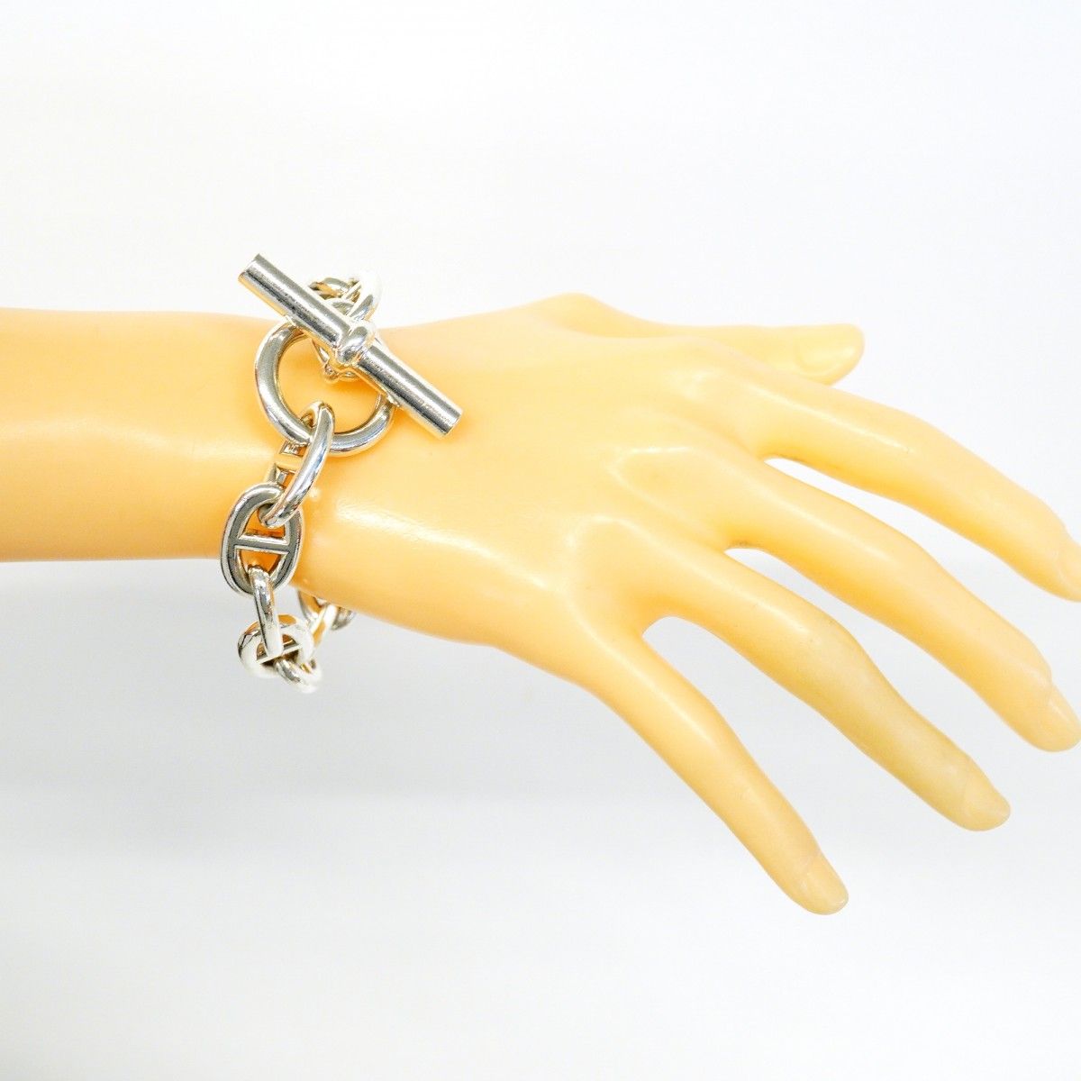 Hermes Bracelet Chaine D'ancre TGM 925 Sterling Silver — view 7