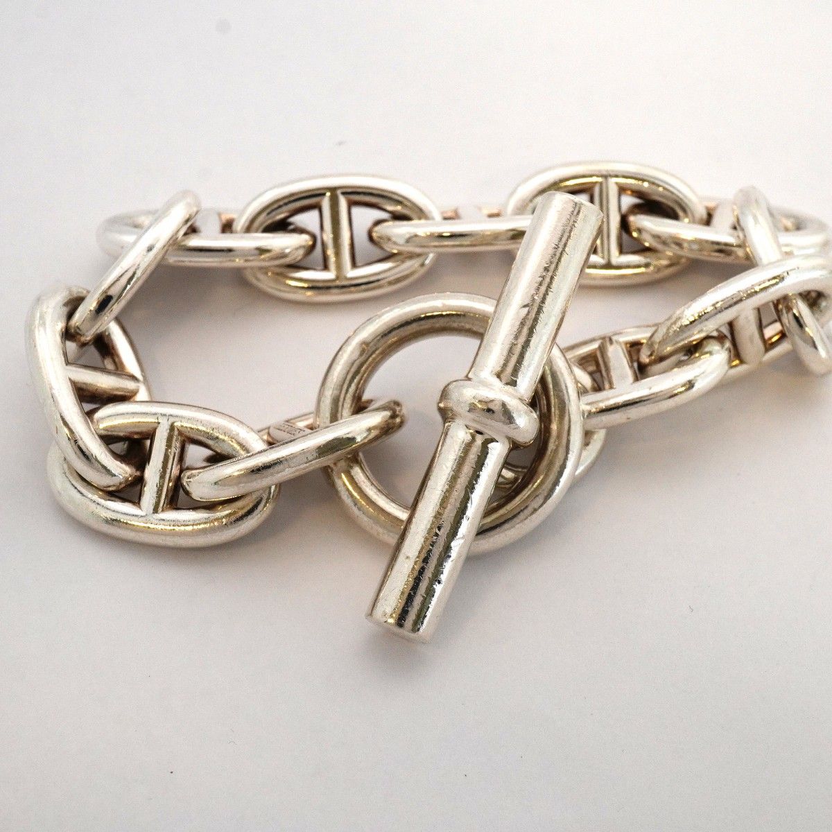 Hermes Bracelet Chaine D'ancre TGM 925 Sterling Silver — view 4