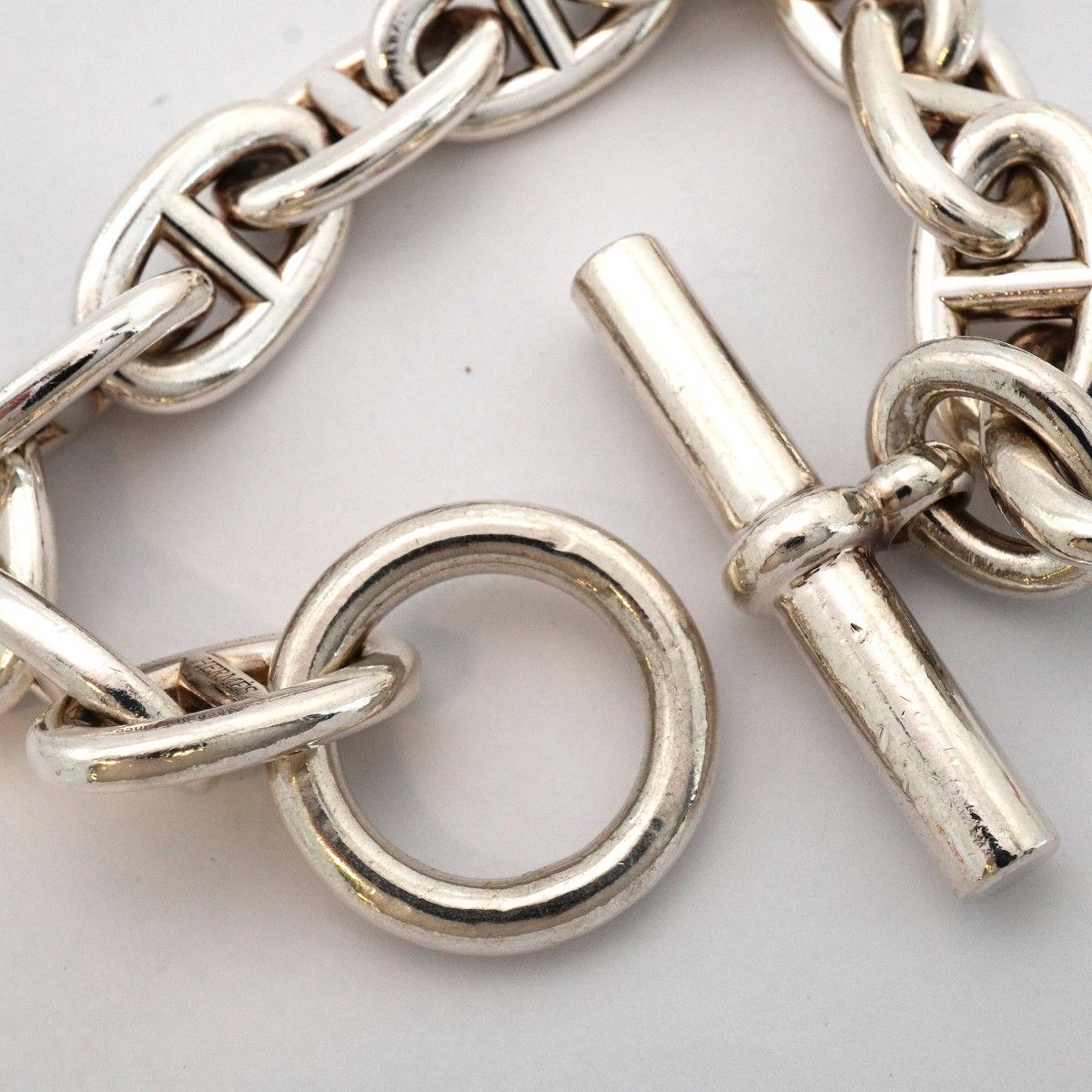 Hermes Bracelet Chaine D'ancre TGM 925 Sterling Silver — view 9